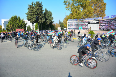 8 Noyabr – Zəfər Gününün beşinci ildönümü münasibəti ilə ağstafalı yeniyetmə və gənclərin Zəfər veloyürüşü keçirilib   