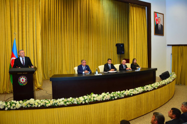 Azərbaycan Respublikasının Prezidenti cənab İlham Əliyevin Yeni Azərbaycan Partiyasının VIII Qurultayındakı çıxışından irəli gələn vəzifələrə dair Ağstafada müşavirə keçirilib