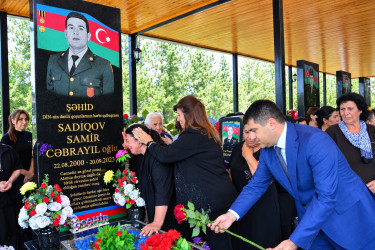 Şəhid Samir Sadıqovun şəhidliyinin 3-cü ildönümü qeyd olunub