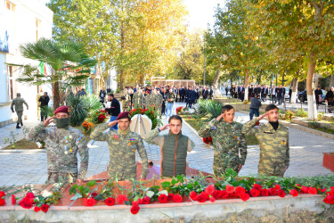 8 Noyabr Zəfər Günündə Ağstafa şəhərində Şəhidlər Memorial Abidə Kompleksi ziyarət olunub, şəhidlərimizin əziz xatirəsi dərin ehtiramla yad edilib