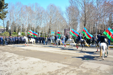 Ağstafada “Şəhərsalma və Memarlıq İli”nə həsr olunmuş Çövkən milli atüstü oyunu təşkil olunub