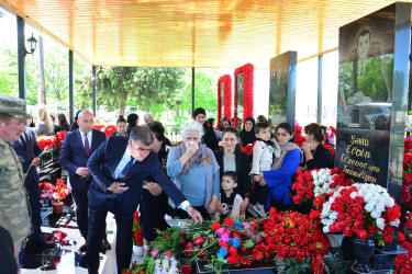 Vətən müharibəsi könüllüsü, məktəb direktoru şəhidi Elvin Elsevər oğlu İmaməliyevin doğum günündə xatirəsi ehtiramla yad edilib