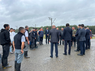 Təbii hadisə ilə bağlı Ağstafa RİH başçısı yanında Fövəqladə Hallar Komissiyasının səyyar iclası keçirilmişdir